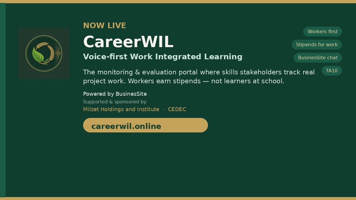 CareerWIL is live: voice-first WIL powered by BusinesSite, Milzet and CEDEC